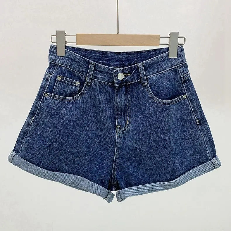 Shorts Women Denim Vintage Summer Basic Simple All-match Hot Sale High Waist Leisure Ulzzang Ladies Streetwear Chic Classic Ins