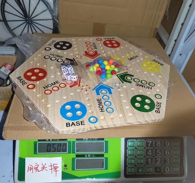 Wooden Board Game Toys 4-6 People Interactive Entertainment Toys Double-Sided Painted Toys Christmas Halloween Gifts For Kids