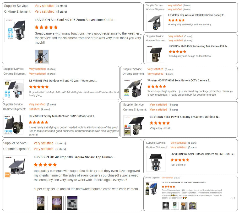 LS VISION 4G WiFi Solar Powered CCTV Camera AOV 7/24 Network Home Security AI Popular Outdoor Solar Network Camera