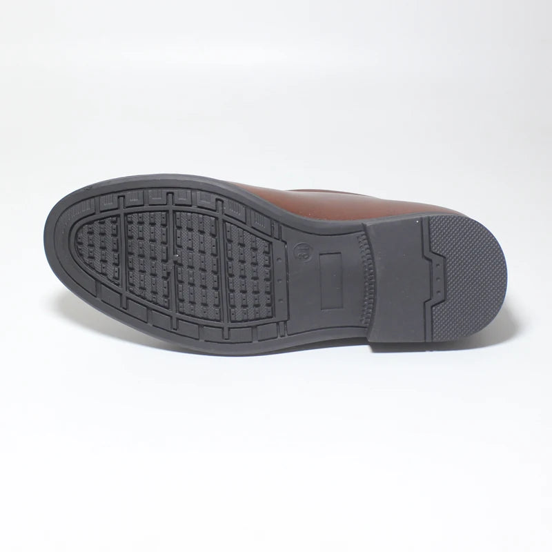 Kids Shoes For Boys PU Leather School Show Dress Shoes Flats Classic British Oxford Shoe Children Wedding Loafer Moccasins Brown