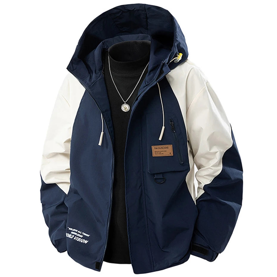 9XL Plus Size Men Jackets Hooded Windbreaker Spring Autumn Loose Casual Jackets for Male Big Size 7XL 8XL Outwear