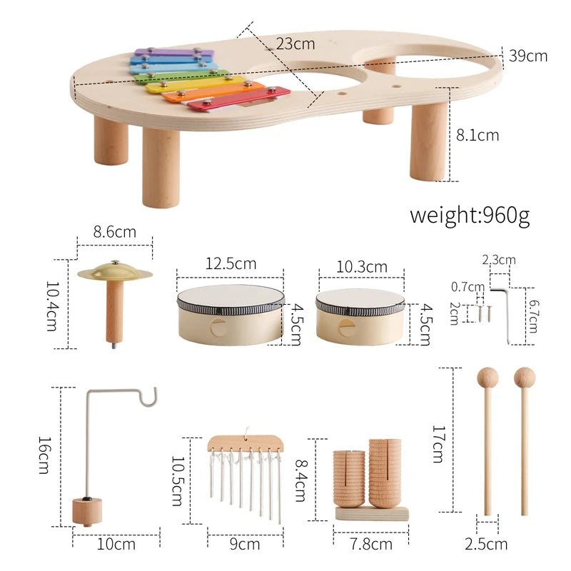 Kids Wooden Montessori Toys Afternoon Tea Set Pretend Play Kitchen Food Learning Role Play Game Baby Early Educational Toys Gift