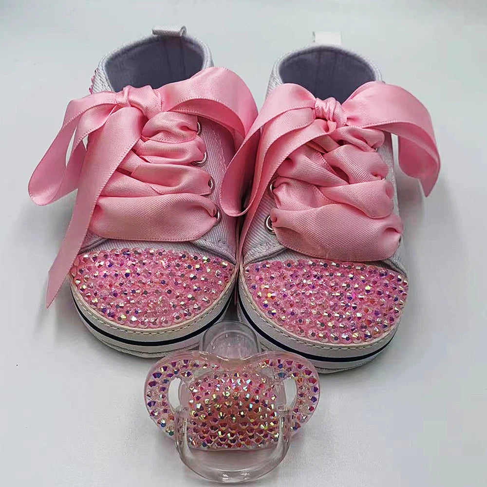 Baby Toddler Shoes Baby Girls Boys Canvas Sneakers Soft Sole High-Top Ankle Infant First Walkers Crib Shoes