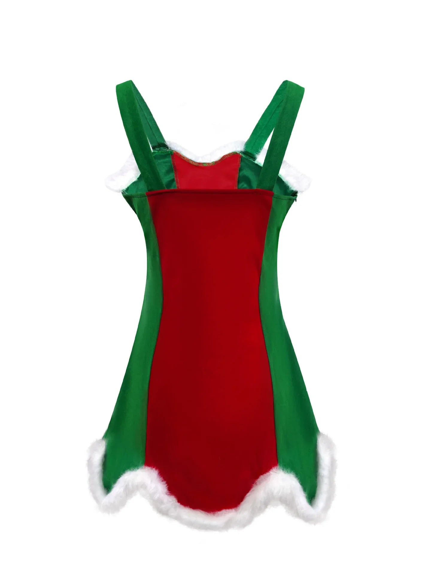 Women Sexy Christmas Dress Holiday Mini Skirt Strapless Gown Fashion Party Outfit Seductive Suit Stage Performance Xmas Costume