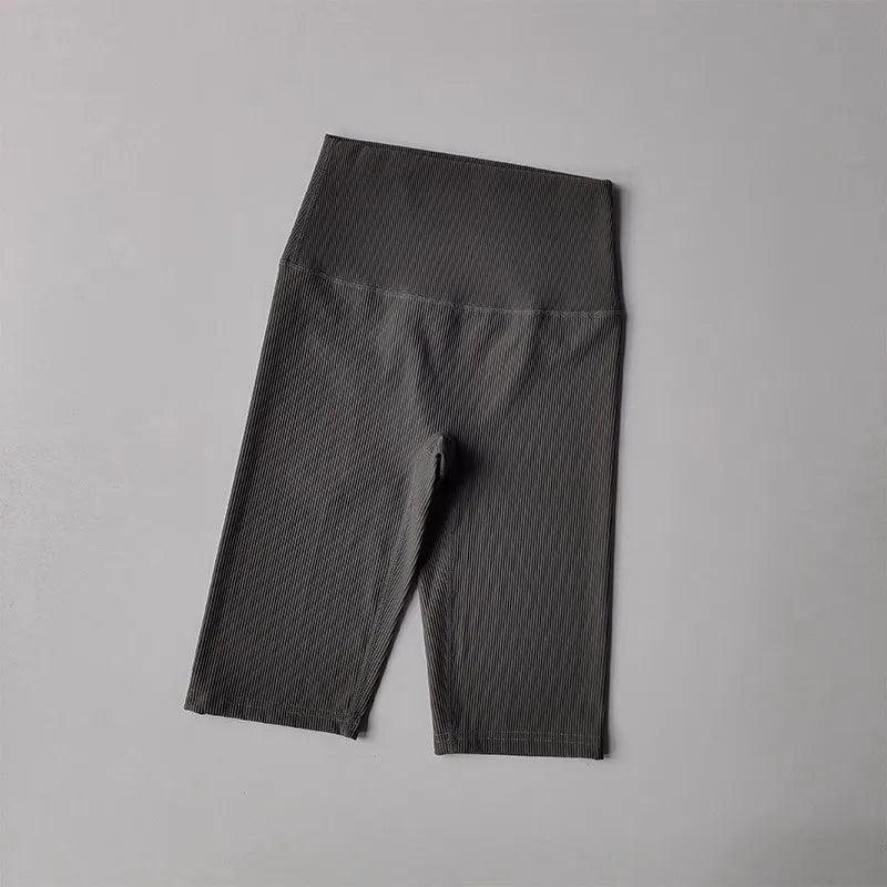 Women Shorts Sports For Women New Cycling Ribbed Jogging Fitness High Waist Push Up Gym Shorts Leggings Yoga Shorts Short Pants