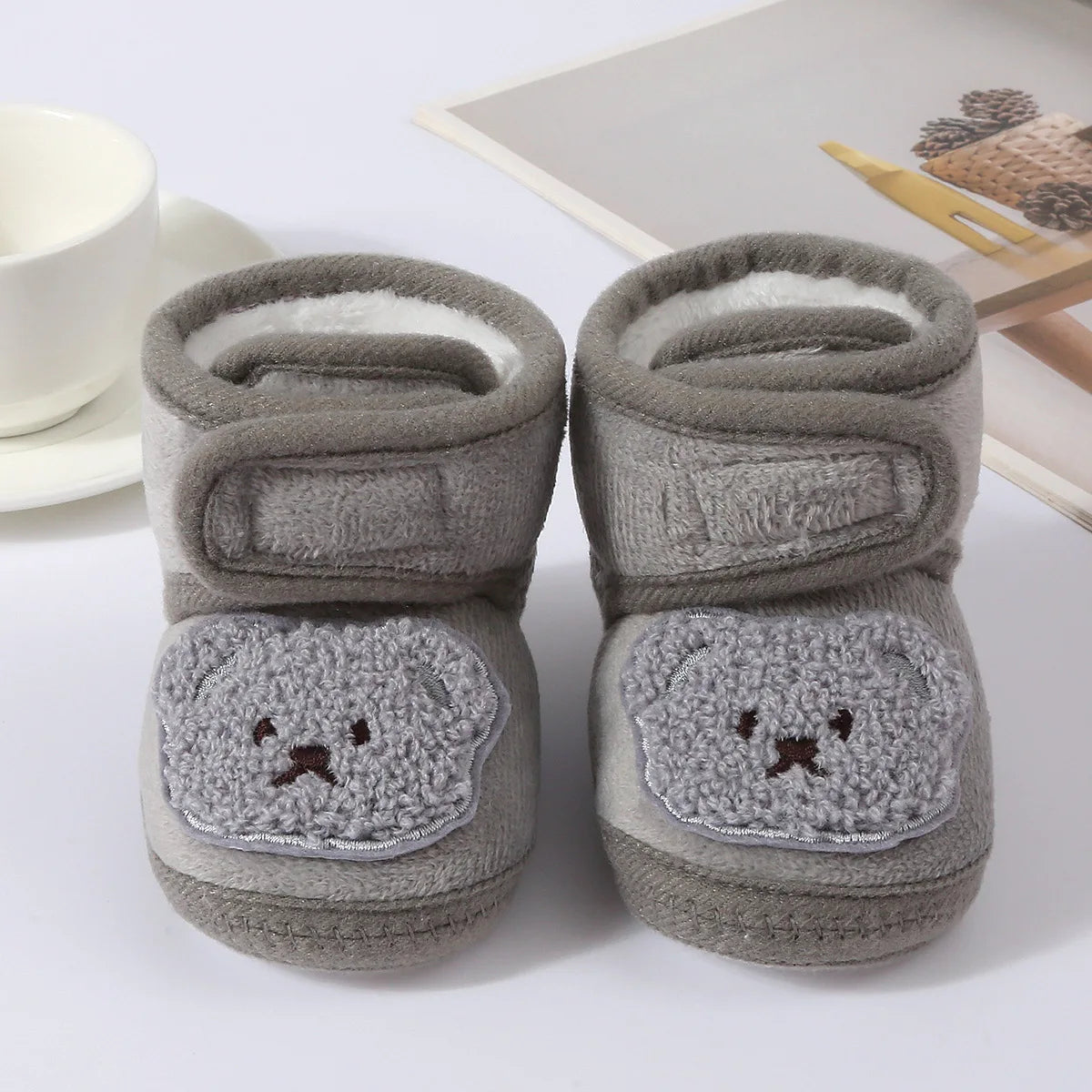 Cute Toddler Baby Shoes for Girls Boys 0-18Month First Walkers Winter Thick Warm Infant Baby Shoes Newborn Baby Girl Boy Shoes
