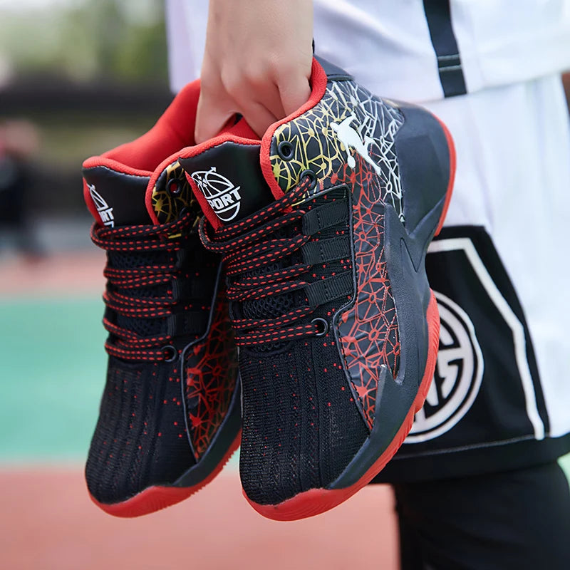 2025 Kids Sneakers Boys Basketball Shoes Children's Casual Shoes Outdoor Training Running Sneakers Child Non-slip Comfortable 8