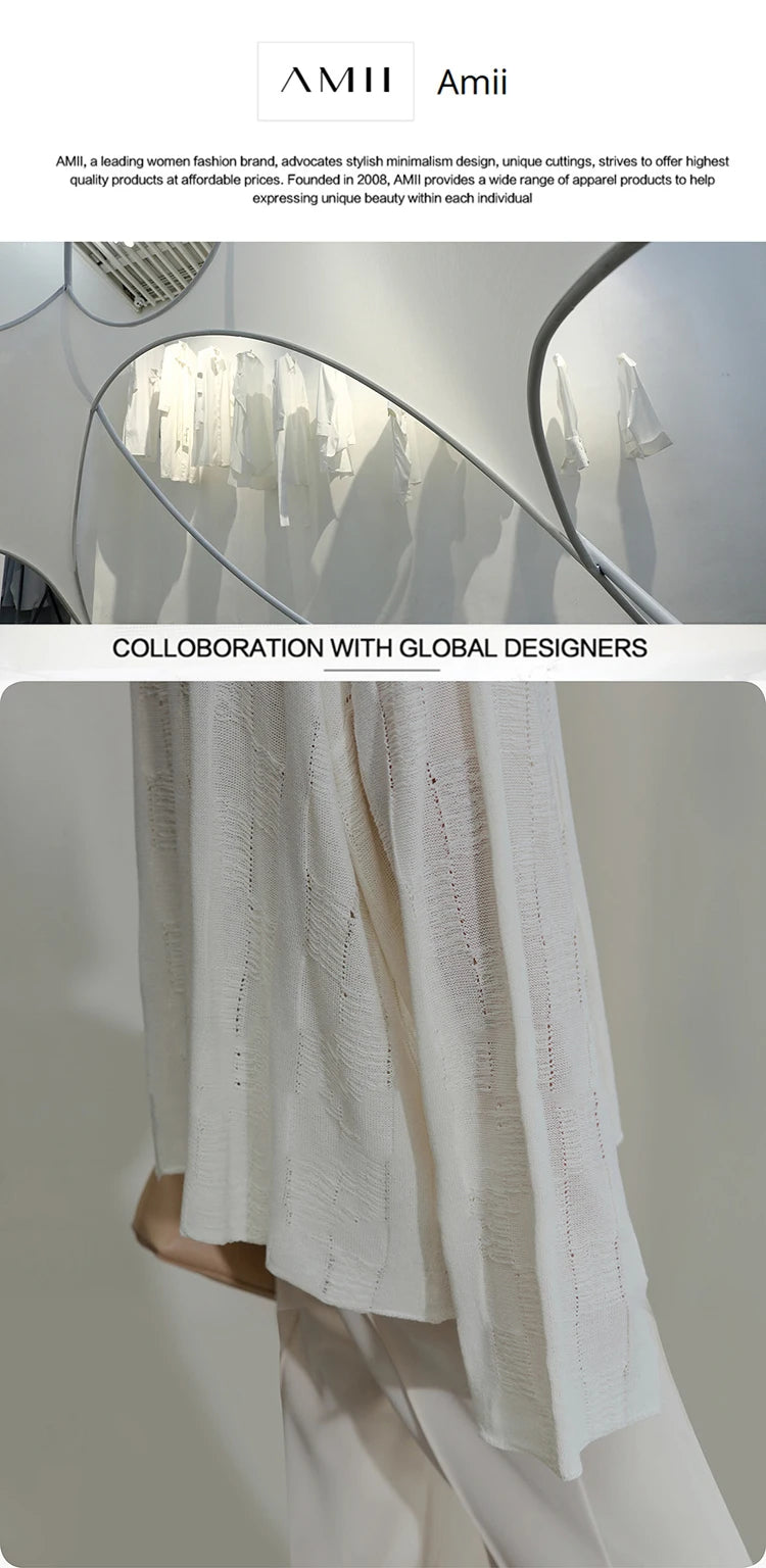 AMII Casual Women Pants 2025 Autumn Elegant Cotton Simple Loose High Waist Pleated Wide Leg Pants Office Lady Clothing 12553020