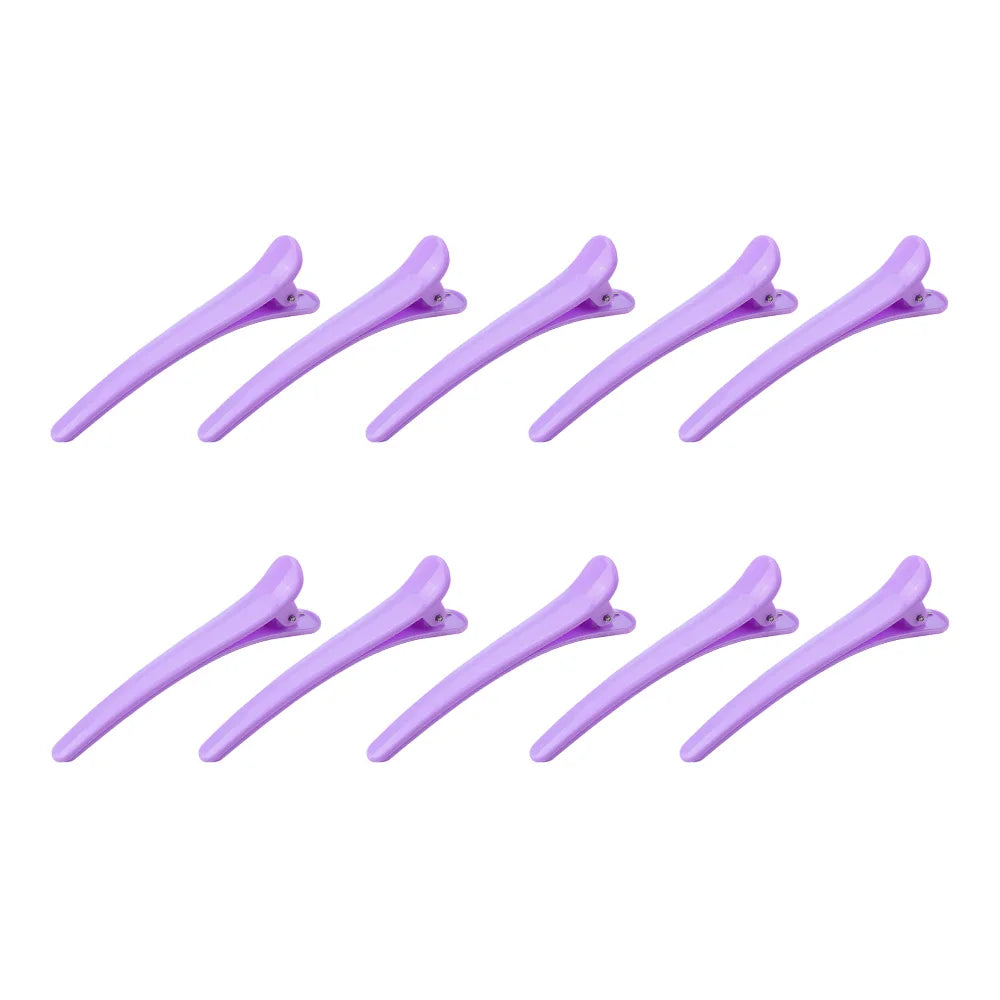 10Pcs/Set Plastic Edge Clip Hairpin Accessories Plus Size 8CM Fish Beak Clip Hair and Duck Beak Clip Hairpin Hair Styling Tools