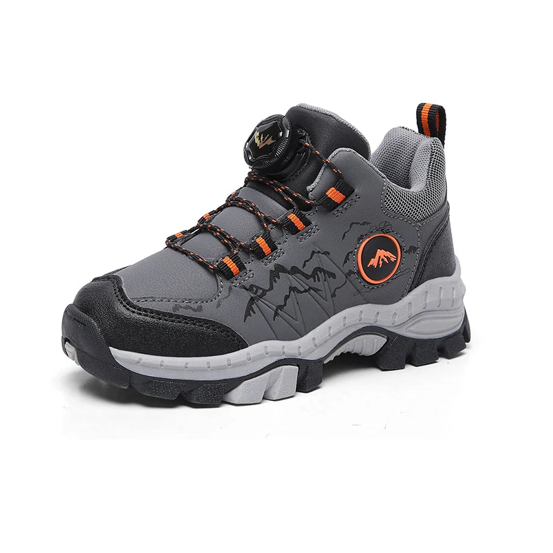 New Autumn Winter Hiking Shoes for Kids Non-Slip Outdoor Shoes Children Warm Mountaineering Trekking Climbing Sports Shoes Boys