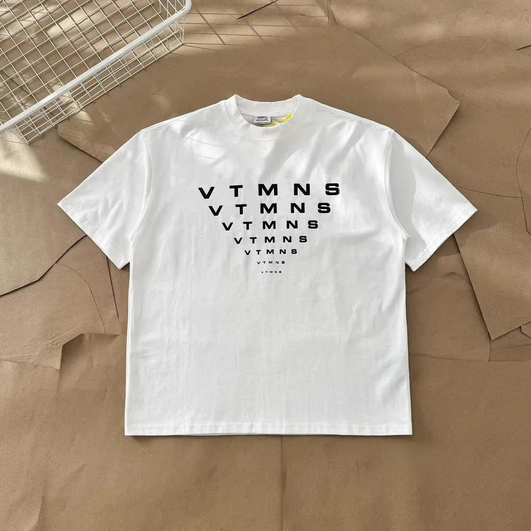 Top Grade LIMITED EDITIONS VT Logo Printed Women Men T shirts Tees Oversized Men Casual Cotton T shirt