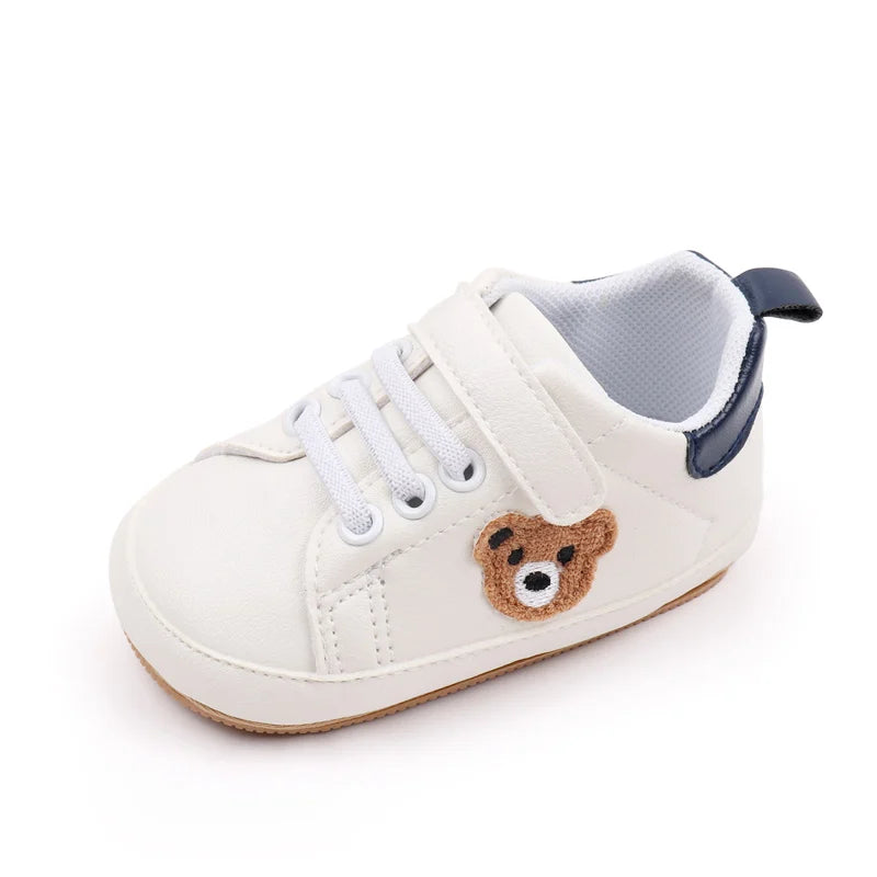 Baby Sneaker 0-9-18 Months Toddler Prewalking Shoes Sport Outdoor Style Spring and Autumn 2024 New Fashion TPR Sole PU BMB3134