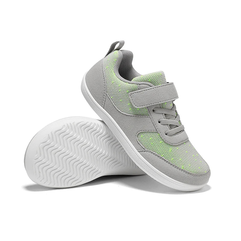 Kids Shoes Wide Toe Barefoot for Children Boys Girls Baby Sneakers Lightweight Hook&Loop Mesh Artificial Infant Toddler Tennis