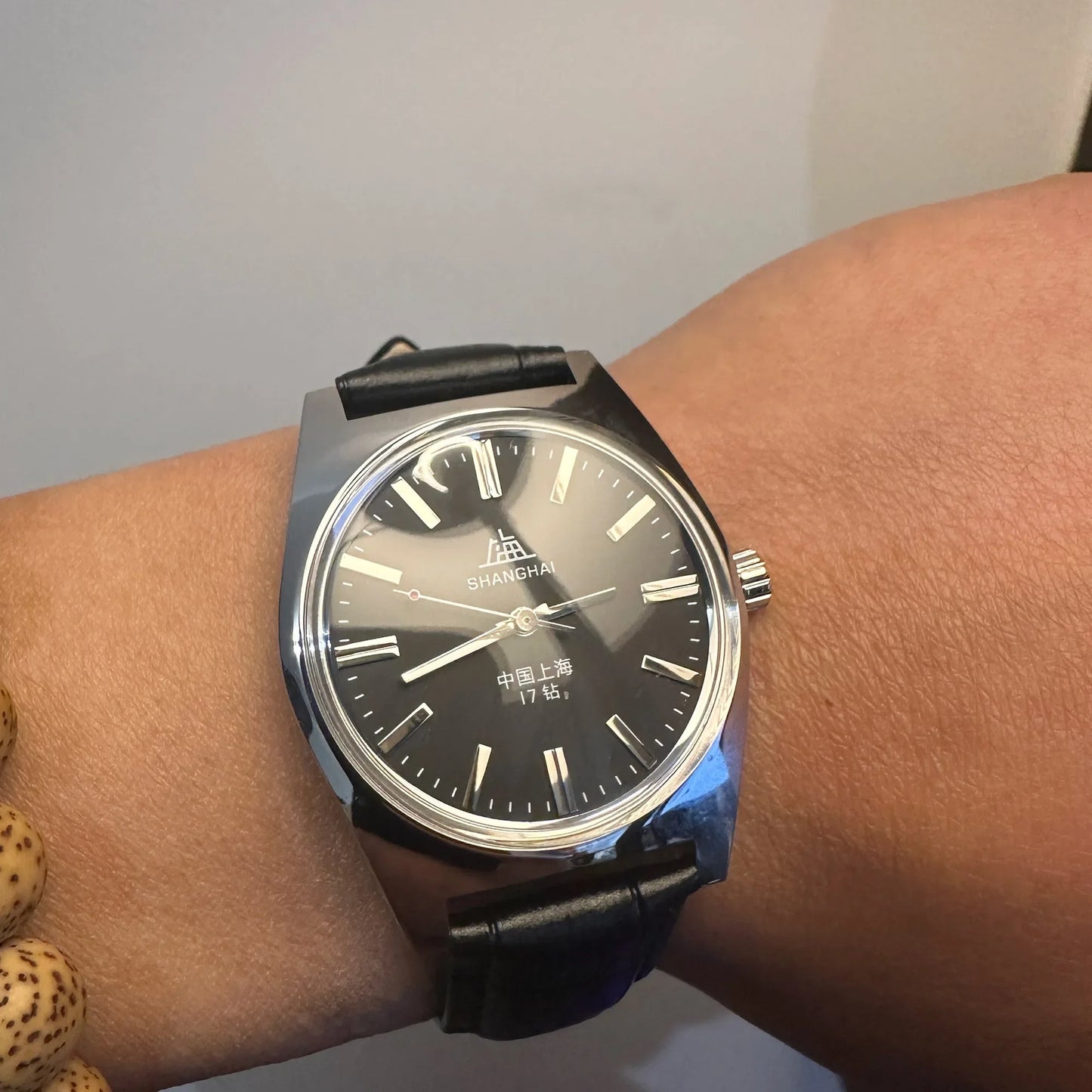 Vintage-Inspired Shanghai 7120 Watch 36mm - Mechanical Men's Wristwatch for Collectors & Watch Enthusiasts