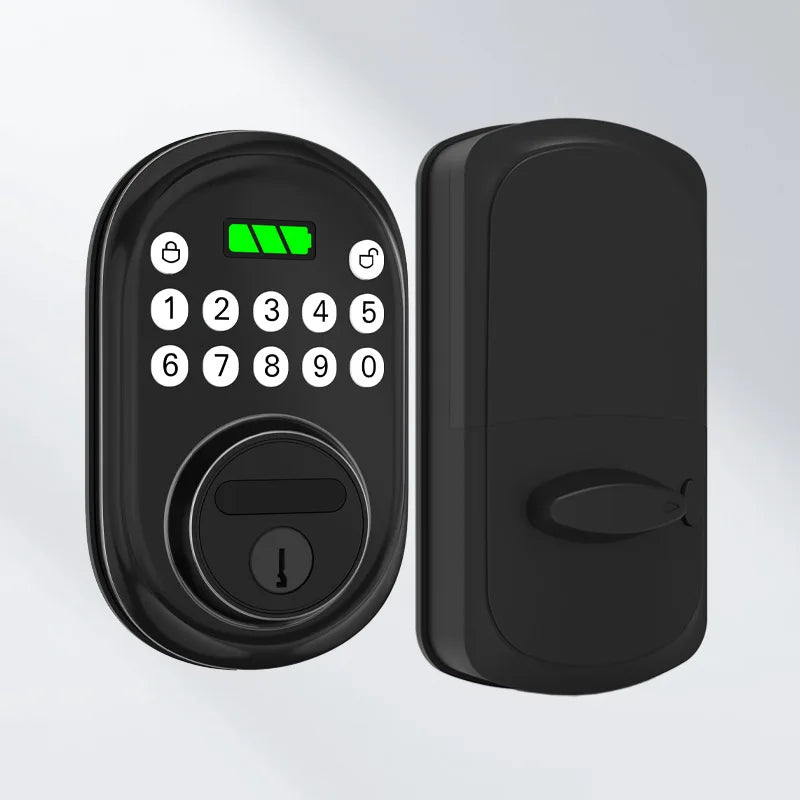 Smart electronic lock household anti-theft door password entrance door battery electronic button smart door lock