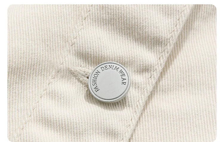 I BELIEVE YOU Denim Jackets for Woman French Embroidery Women's Coat 2023 Spring Casual 100% Cotton Female Clothes 2231184874