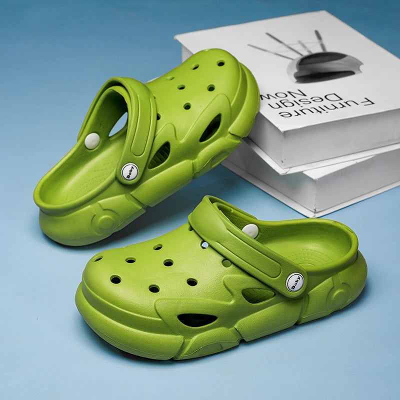 Kids Slippers Solid Soft Sandals Lightweight Comfortable Children Outdoor Garden Shoes Home Fashion Slides Orginal Summer Soft