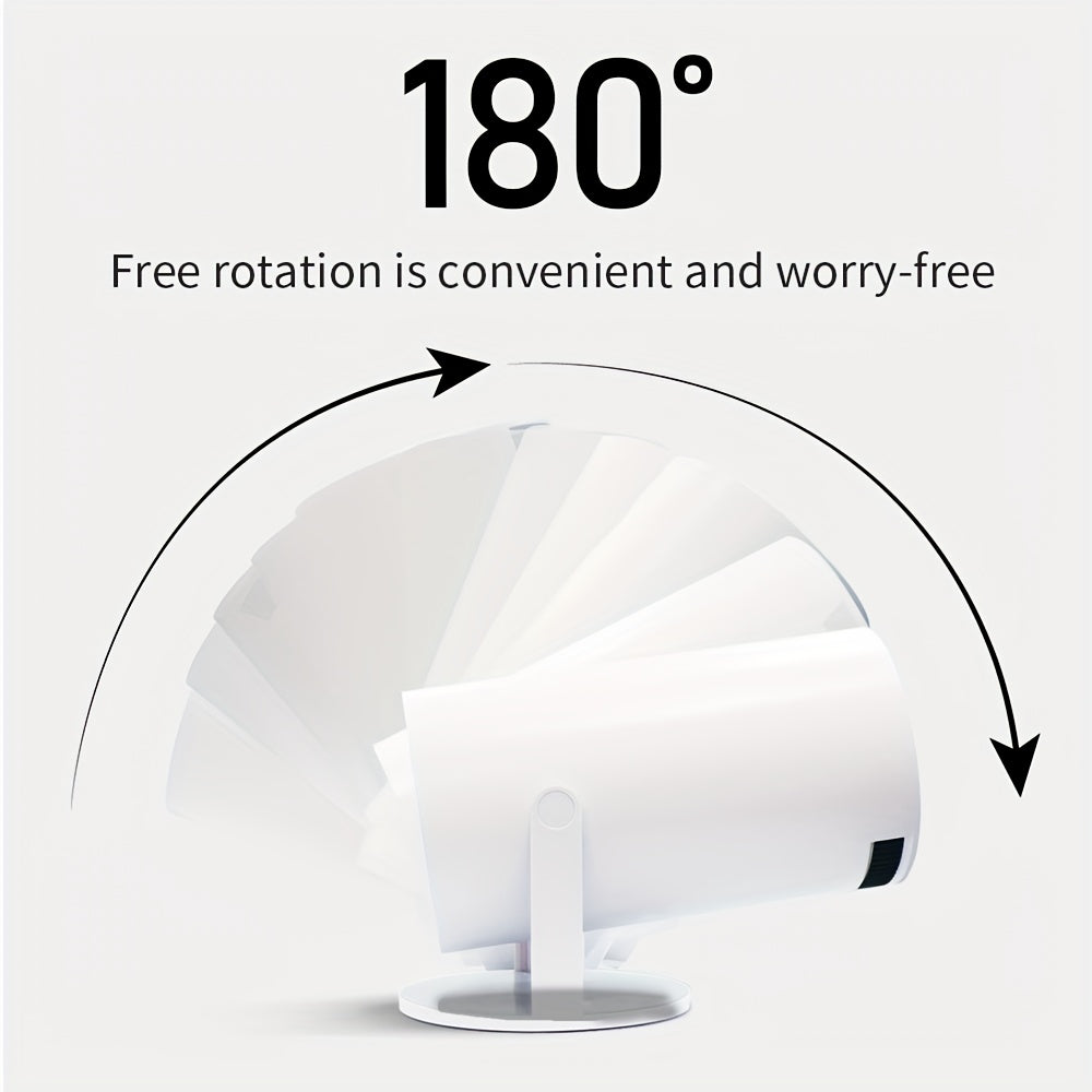 HY300 Mini Projector 4K Android 11.01080P 720 P 200ANSI Portable Wireless Home Outdoor Cinema 180° Projection Angle Adjustable