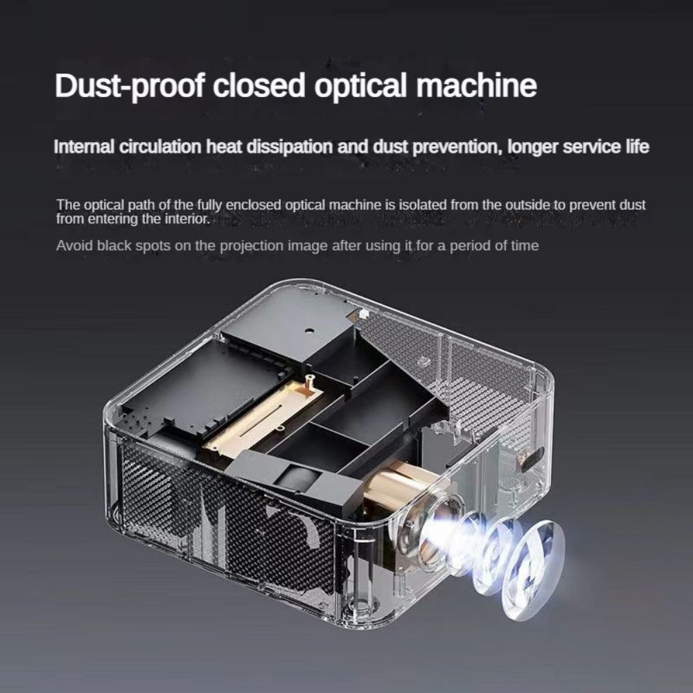 Projector And For Android TV, 4K Support For Projector And Wifi Native 1080P 400ANSI 2.4G/5G Intelligent Autofocus And Entry Remote Contro, Portable Home Projector With Dual 10W Stereo Speakers Compatible With Laptops/Phones/