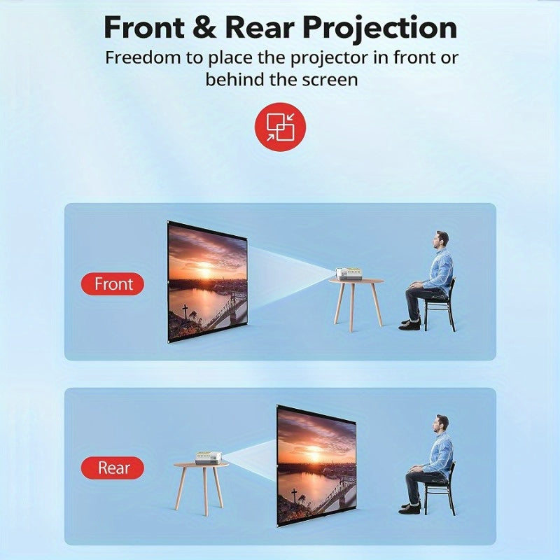 120-inch projection screen 4K HD 16:9 foldable portable wrinkle-proof projector screen for outdoor and indoor home theaters