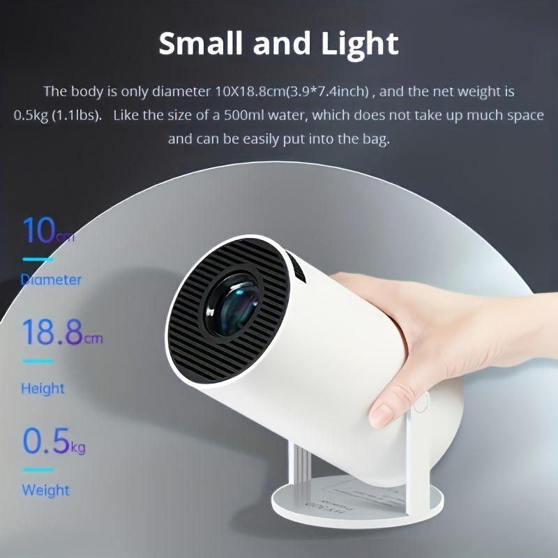 HY300 Mini Projector Smart Android 11.0 Dual WIFI Full Hd 720P 4k Portable Home Cinema Outdoor Theater