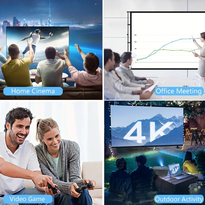 150 Inch Projector Screen, Movie Projector Screen 16:9 Folding Portable Anti-wrinkle Indoor And Outdoor Projection Double-sided Video Projector Screen, Suitable For Home, Party, Office