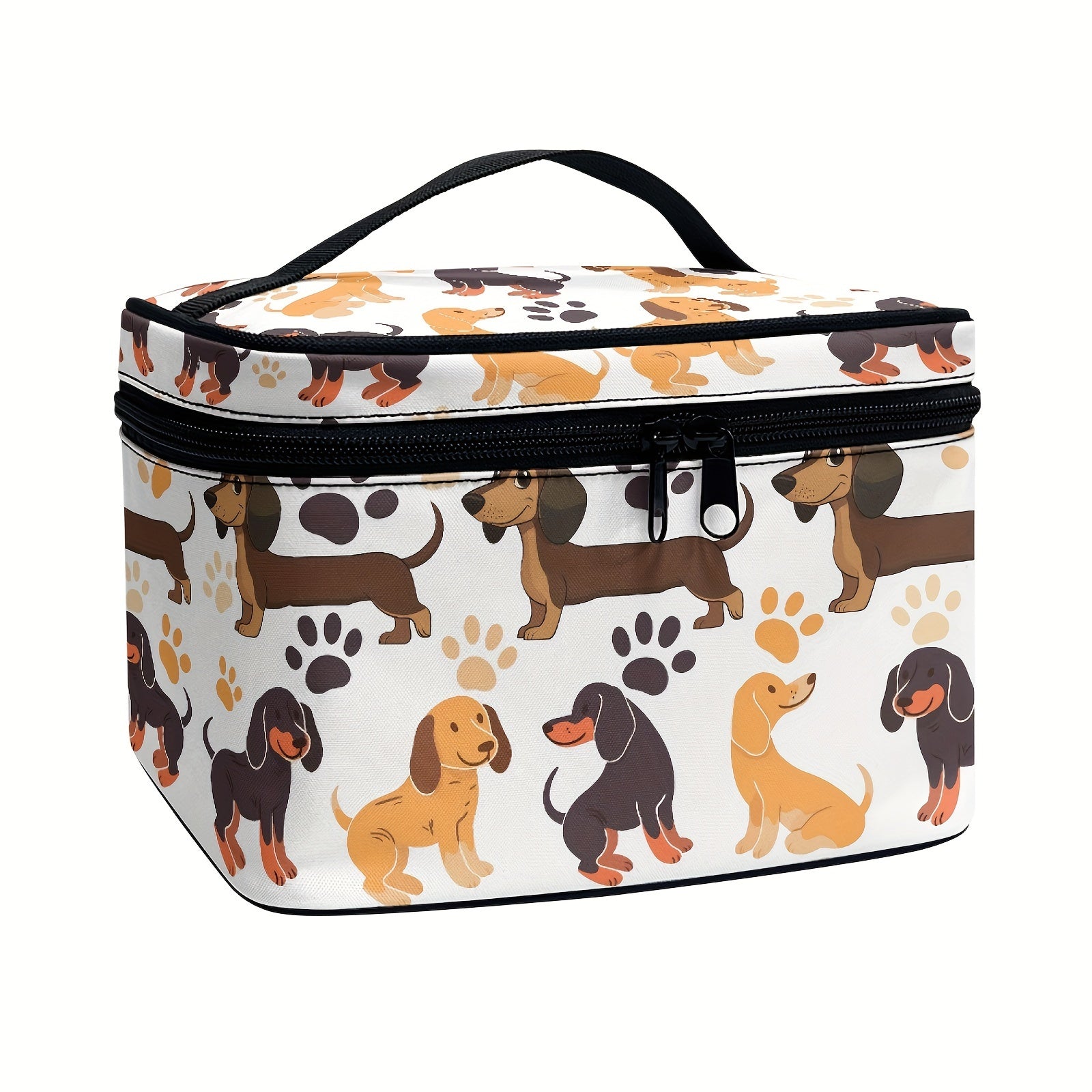 Dachshund Cartoon Cosmetic Bag