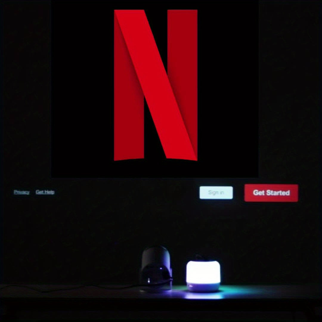 Fit Smart Mini Projector,Projector support 4k with WiFi and Built-in App,Auto Focus & Keystone, DoIby Audio, Zoom, Native 720P Movie, Portable Outdoor Mini Projector, White