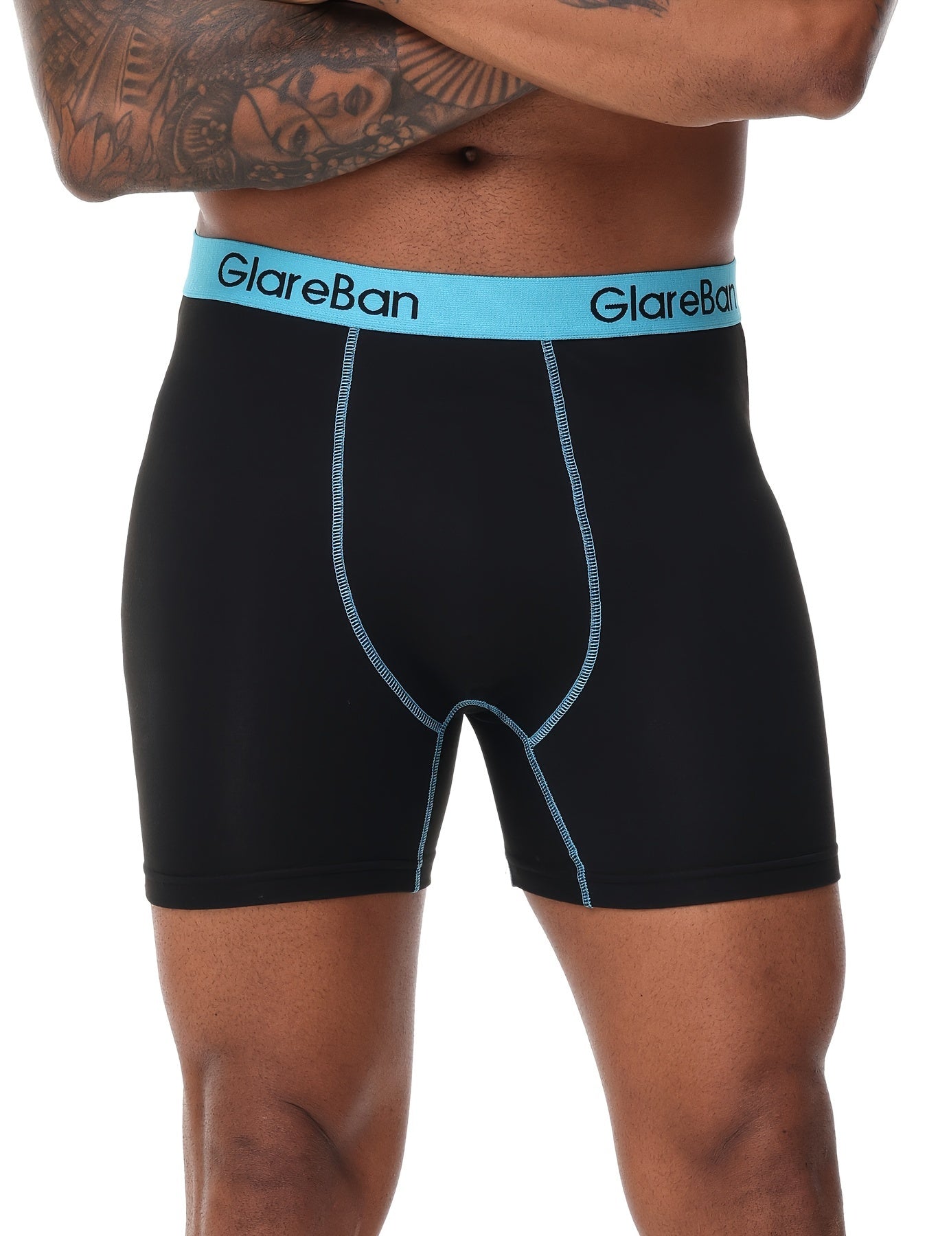 10pcs Mid-Long Black Boxer Shorts Men Underwear Male Underpants for Men Comfortable Homme Boxershorts Slips Briefs Panties Fashion Style