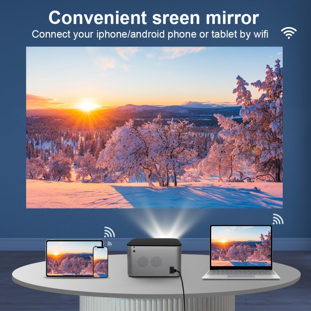 Magcubic 4K Ultra HD Smart Projector, Android 11, 580 ANSI Lumens, 1920x1080P, Wi-Fi 6, Allwinner H713, Voice Control, 30000+ Hours LED, Home Cinema Theater With US Plug