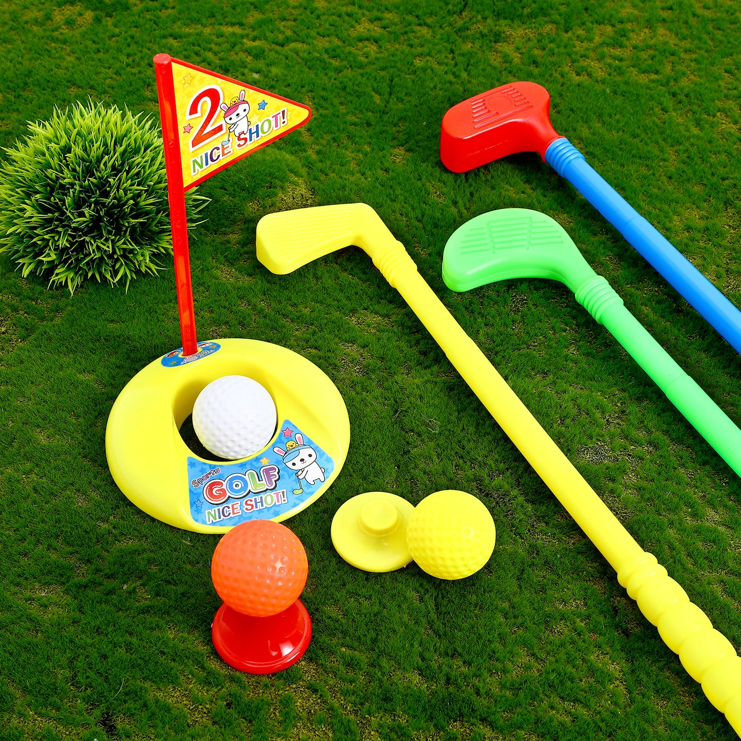 Kids Golf Toy Set Early Educational Golf Set Toys Toddler Golf Set Kids Golf Clubs With Golf Sticks For 2 3 4+ Years Old Kids