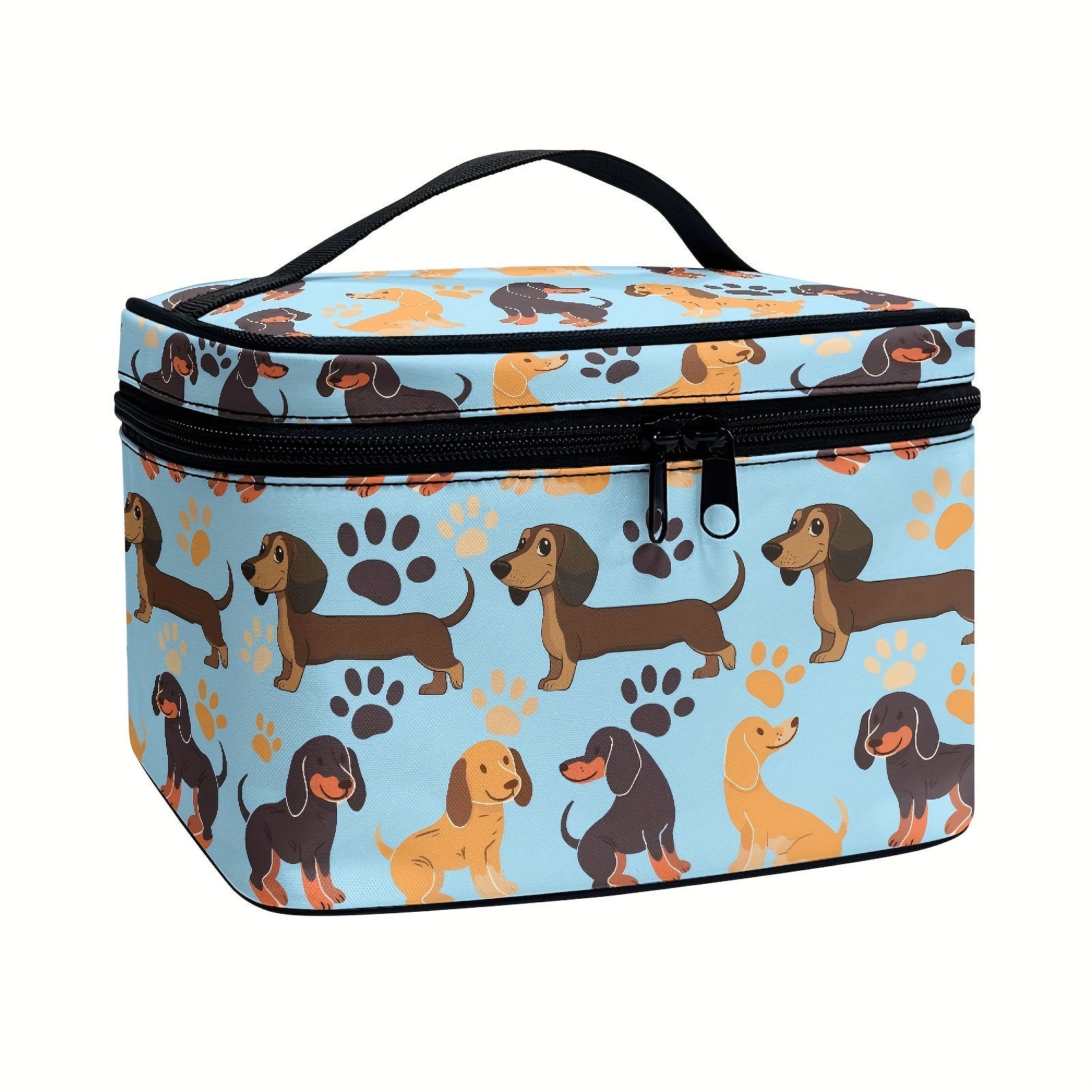Dachshund Cartoon Cosmetic Bag