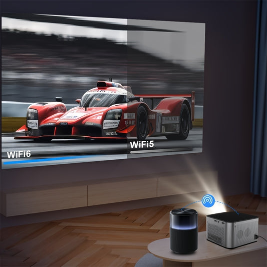 Magcubic 4K Ultra HD Smart Projector, Android 11, 580 ANSI Lumens, 1920x1080P, Wi-Fi 6, Allwinner H713, Voice Control, 30000+ Hours LED, Home Cinema Theater With US Plug