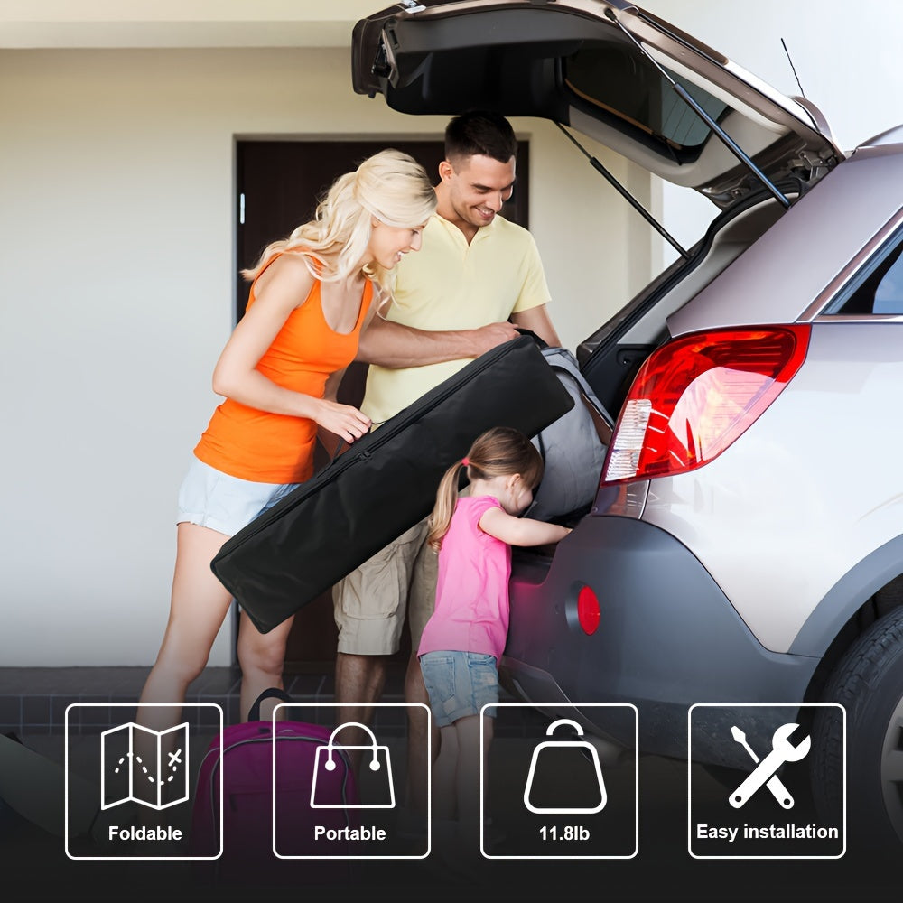 Projector Screen with Bracket 100 120 150 Inch Portable Projection Screen Indoor Outdoor Projection Screen 16:9 4K HD Wrinkle Resistant, Easy to Clean, 1.1 Gain, 160° Viewing Angle Movie Screen with Carrying Bag, Suitable fo