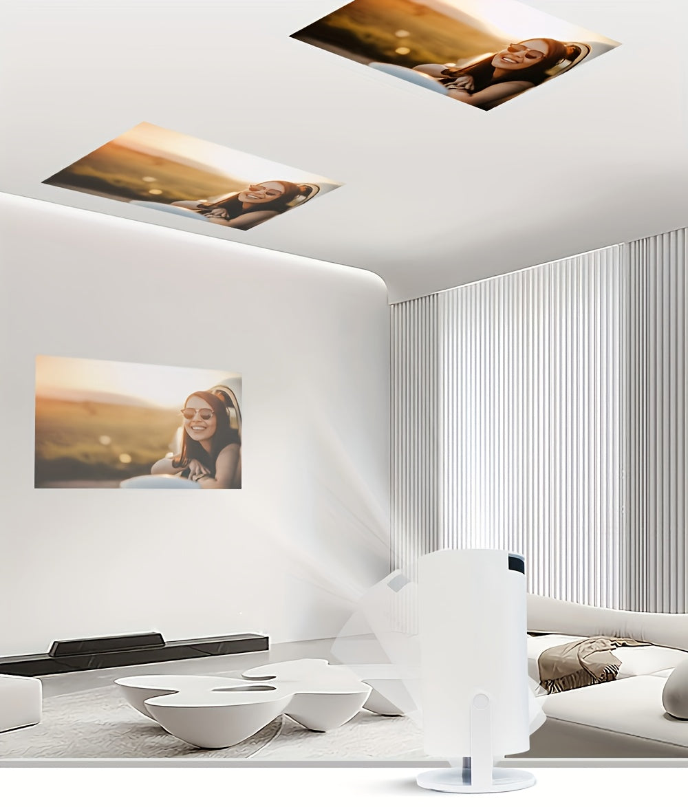 HY300 Mini Projector 4K Android 11.01080P 720 P 200ANSI Portable Wireless Home Outdoor Cinema 180° Projection Angle Adjustable