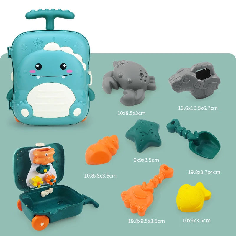 Kids Beach Toys Baby Beach Play Toys Sandbox Kit Summer Toys Beach Accessories Sand Water Game Tools Bath Toy For Baby