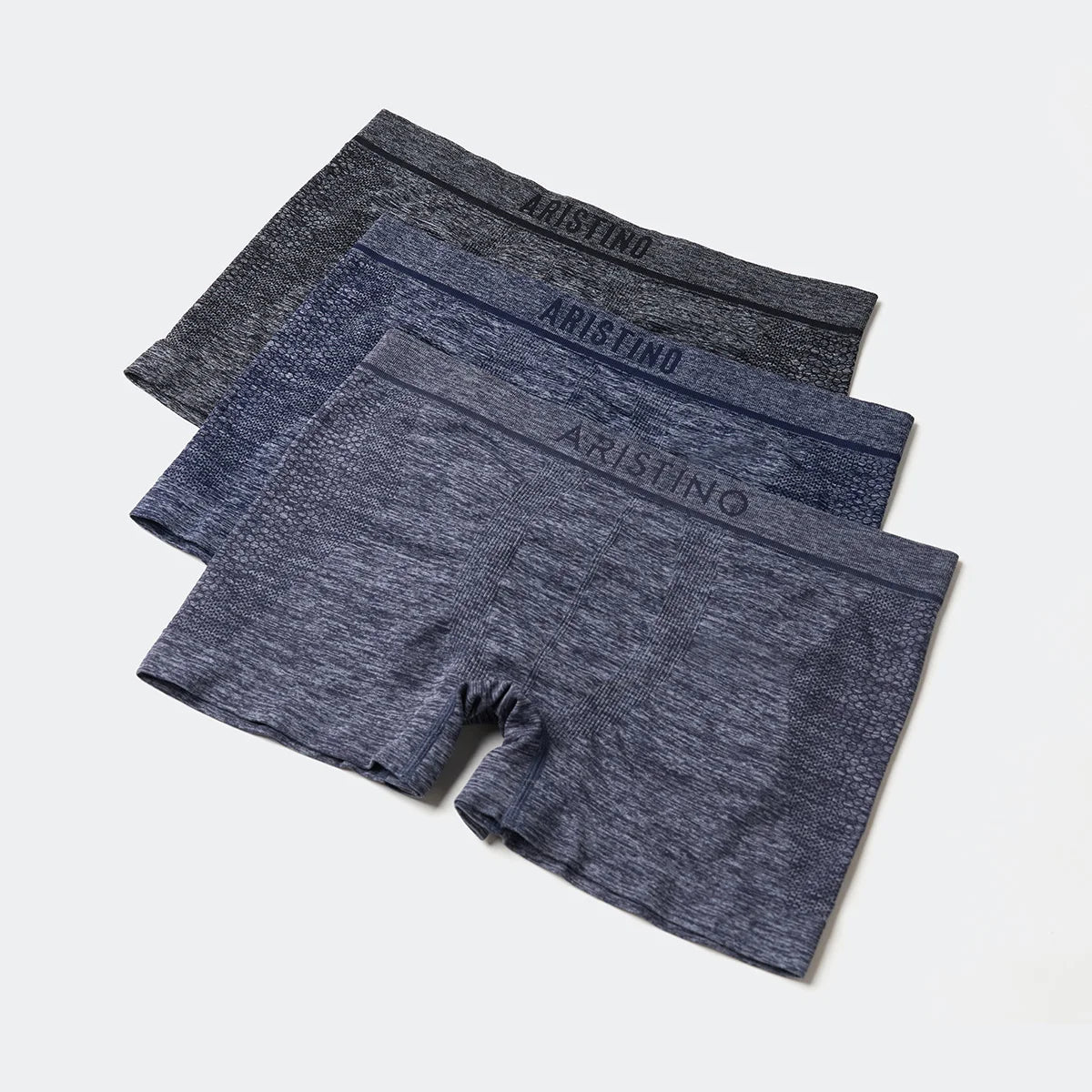 ARISTINO Men's Seamless Mid-Rise Anti-Bacterial Quick Dry Breathable Knitted Boxer Briefs Waist High Quality Underwear ABX063