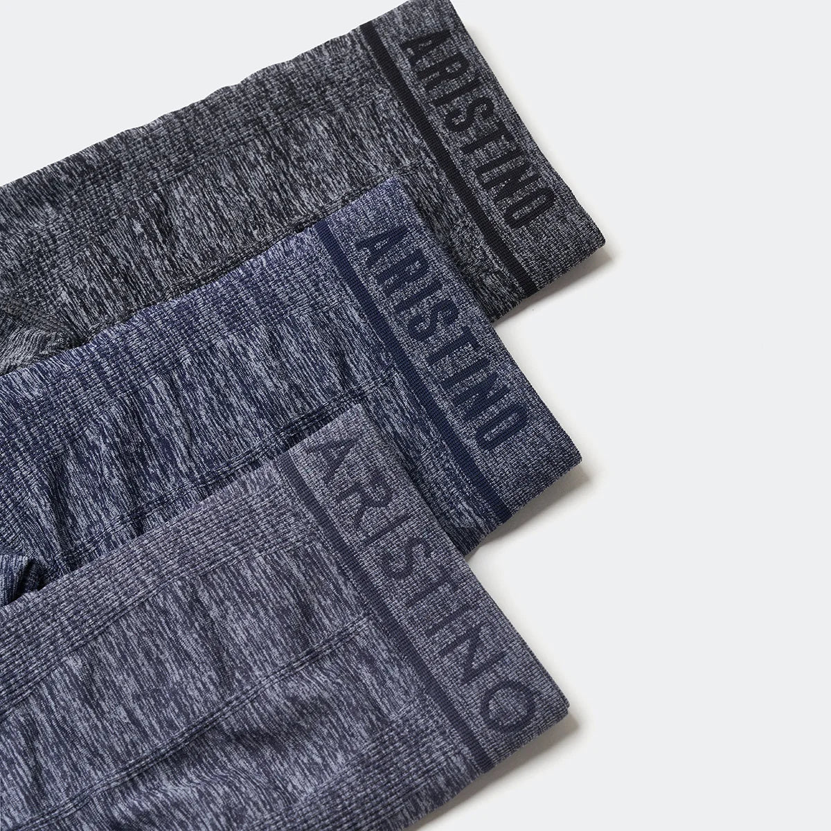 ARISTINO Men's Seamless Mid-Rise Anti-Bacterial Quick Dry Breathable Knitted Boxer Briefs Waist High Quality Underwear ABX063