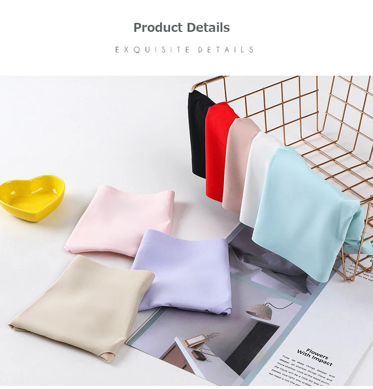 TrowBridge 10PCS/Set Women's Panties Solid Seamless Underwear Plus Size Comfortable Briefs Silk Satin Lingerie Health Underpants