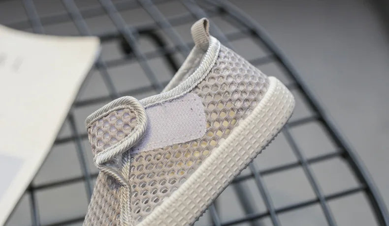 Kids Summer Shoes for Boys Girls Toddlers Children Casual Flats Air Mesh Net Breathable Hollow Cut-outs Sneakers Soft Fashion