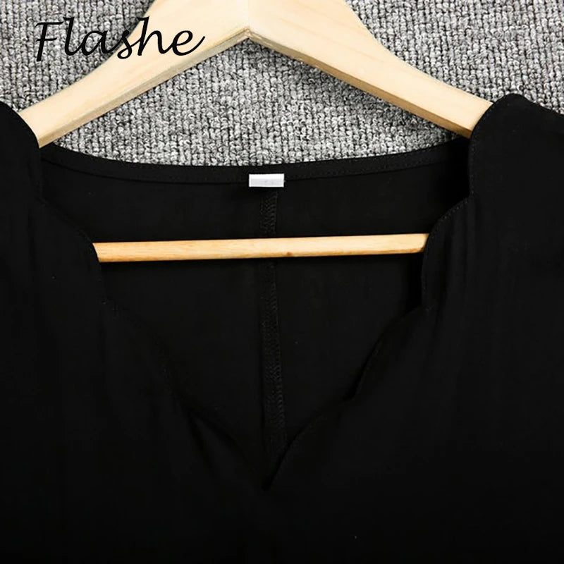 Elegant Dresses for Women V Neck Lace Sleeves Short Dress Women Spring Summer Sexy Ladies Short Sleeve Black Party Dress 2022