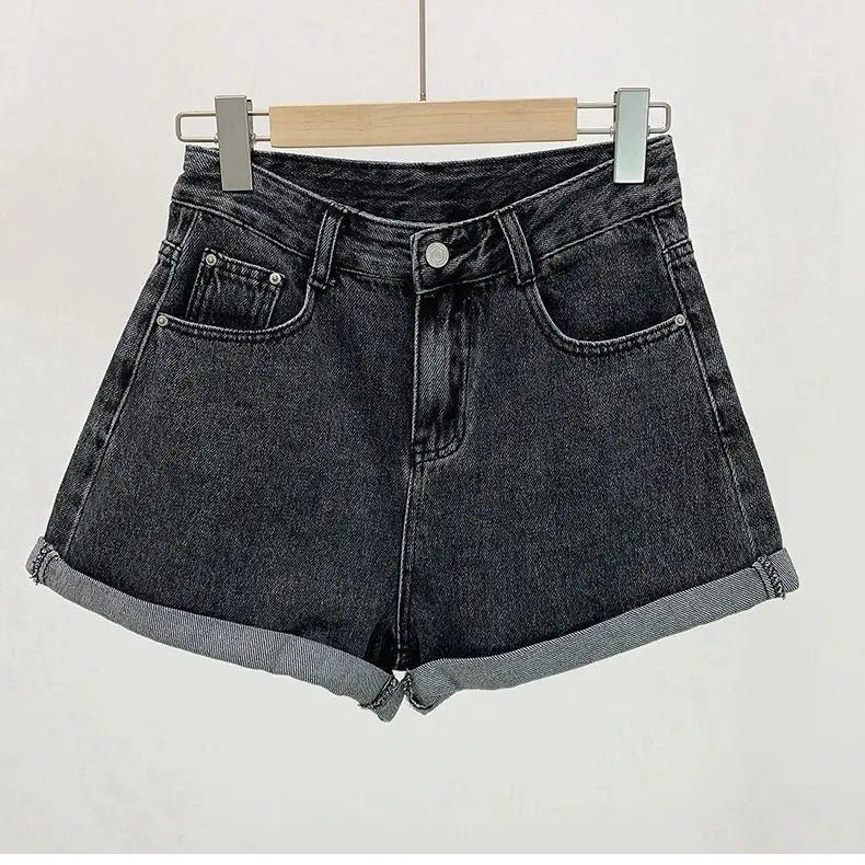 Shorts Women Denim Vintage Summer Basic Simple All-match Hot Sale High Waist Leisure Ulzzang Ladies Streetwear Chic Classic Ins