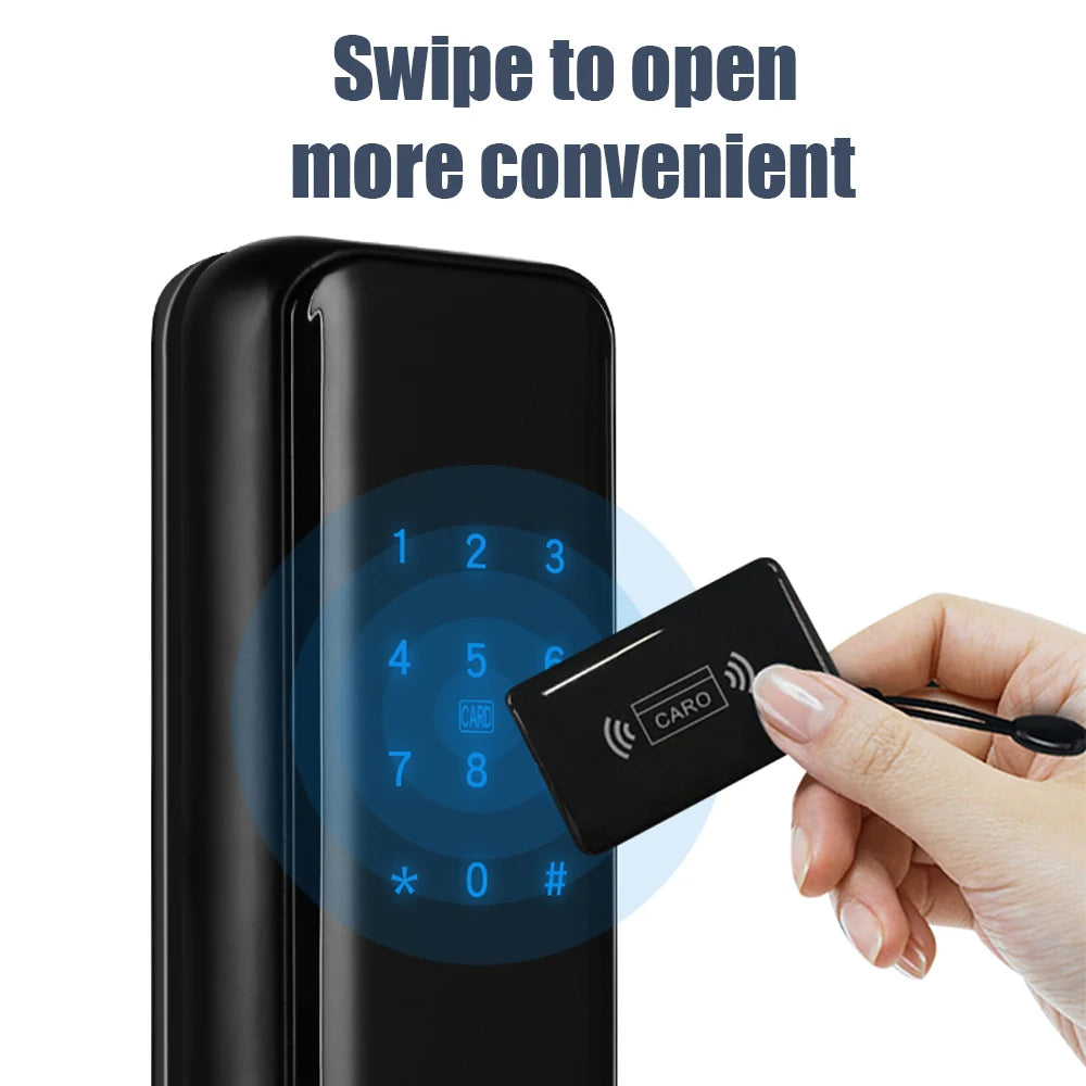 RFID Smart Door Lock Bluetooth/WiFi & Keypad, TTLock Smart Life Compatible Home/Hotel Security MIFARE Encrypted Multi-Point lock
