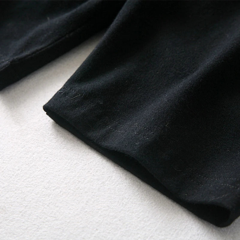 Women Thin Shorts For Summer Fitness High Waist Fashion Cycling Bike Shorts Female Black Slim Knee-Length Bottoms Stretch Shorts