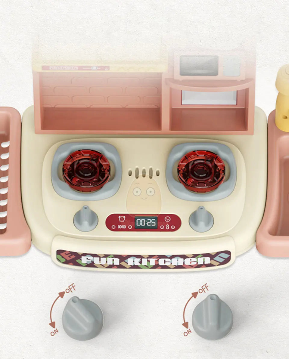 Kids Kitchen Toys Simulational Dinnerware Pretend Play Chef Game Role Play Cooking Food Table Educational Toy For Children Gift