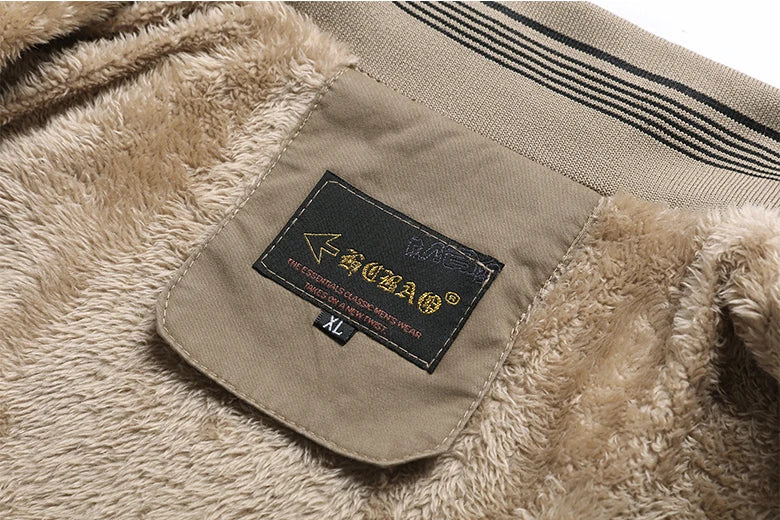 2024 Autumn Men Jackets 100% Cotton Chaqueta Casual Solid Fashion Vintage Warm Vestes Coats High Quality M-5XL Winter Jacket Men