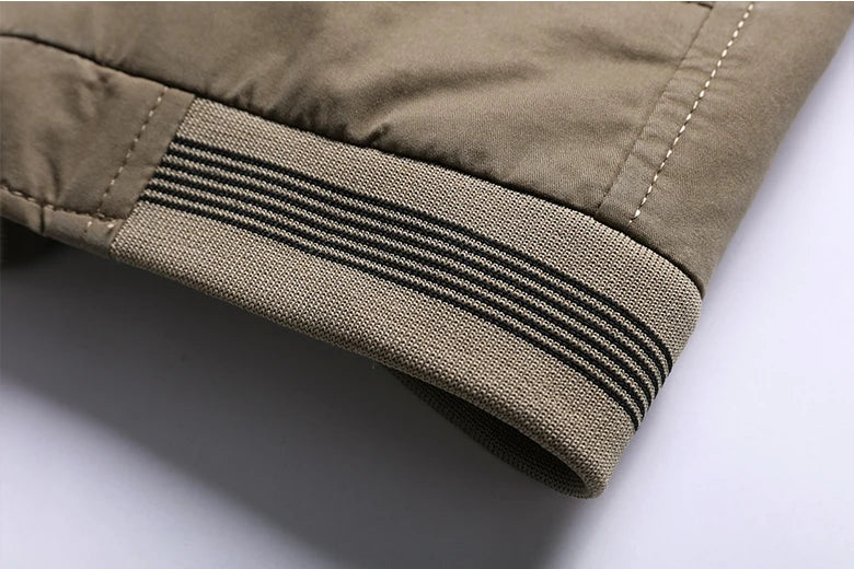 2024 Autumn Men Jackets 100% Cotton Chaqueta Casual Solid Fashion Vintage Warm Vestes Coats High Quality M-5XL Winter Jacket Men