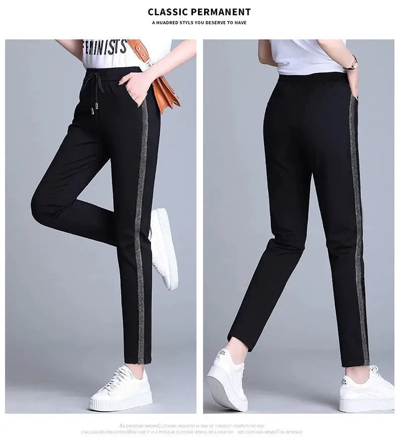 Women Pants 20-Foot Women's Fall Women's Clothing Casual Sports Pants Female Black Pants Loose Pantalones De Mujer