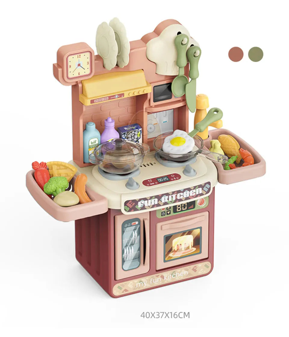 Kids Kitchen Toys Simulational Dinnerware Pretend Play Chef Game Role Play Cooking Food Table Educational Toy For Children Gift