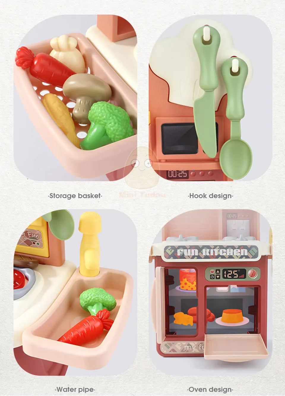 Kids Kitchen Toys Simulational Dinnerware Pretend Play Chef Game Role Play Cooking Food Table Educational Toy For Children Gift